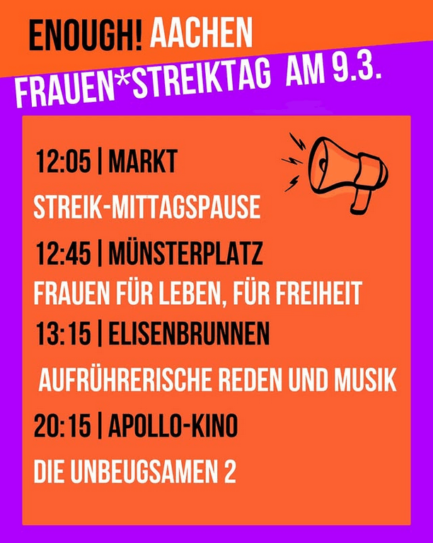 Feministischer Kampftag – Frauen*streik, enough