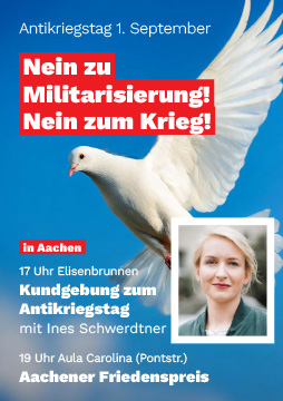 Antikriegstag 2025 mit Ines Schwerdtner