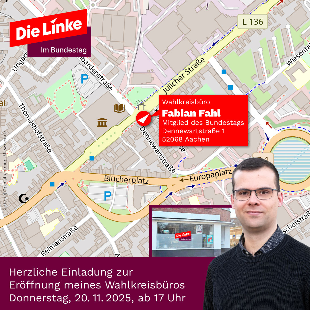 Eröffnung Wahlkreisbüro Fabian Fahl