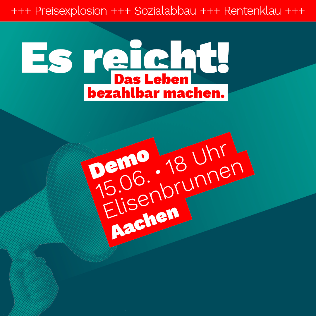 Demo: Es reicht! Gegen die Angriffe auf den Sozialstaat