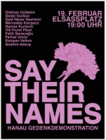 Say their names – Hanaugedenkdemonstration