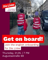 Get on board! Onboarding for Die Linke Aachen-Stadt
